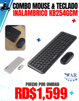 COMBO MOUSE & TECLADO INALAMBRICO KB254GCM