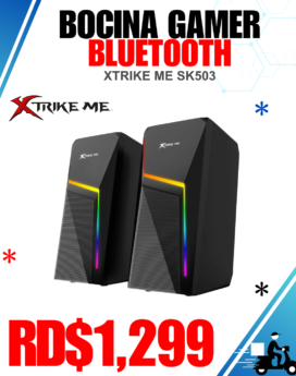 BOCINA GAMER BLUETOOTH XTRIKE ME SK503