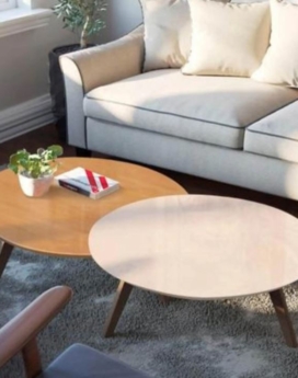 CONJ MESA CLASSIC CENTRO LUNA OFF WHITE/NATURE