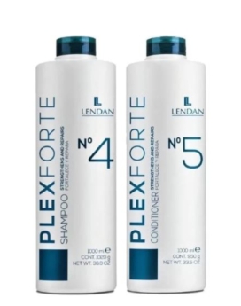 Kit Lendan Plex Forte · Shampoo Nº4 + Acondicionador Nº5 · 1,000 ML c/u