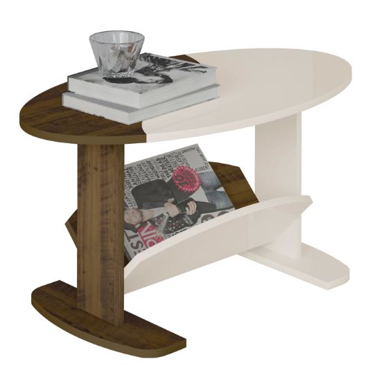 MESA DE CENTRO ISIS- PINO/ OFF WHITE