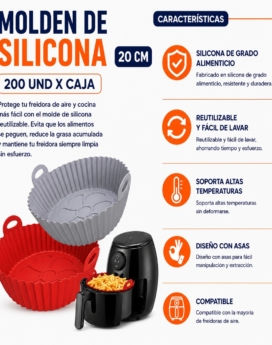 2 MOLDEN DE SILICON 20 CM