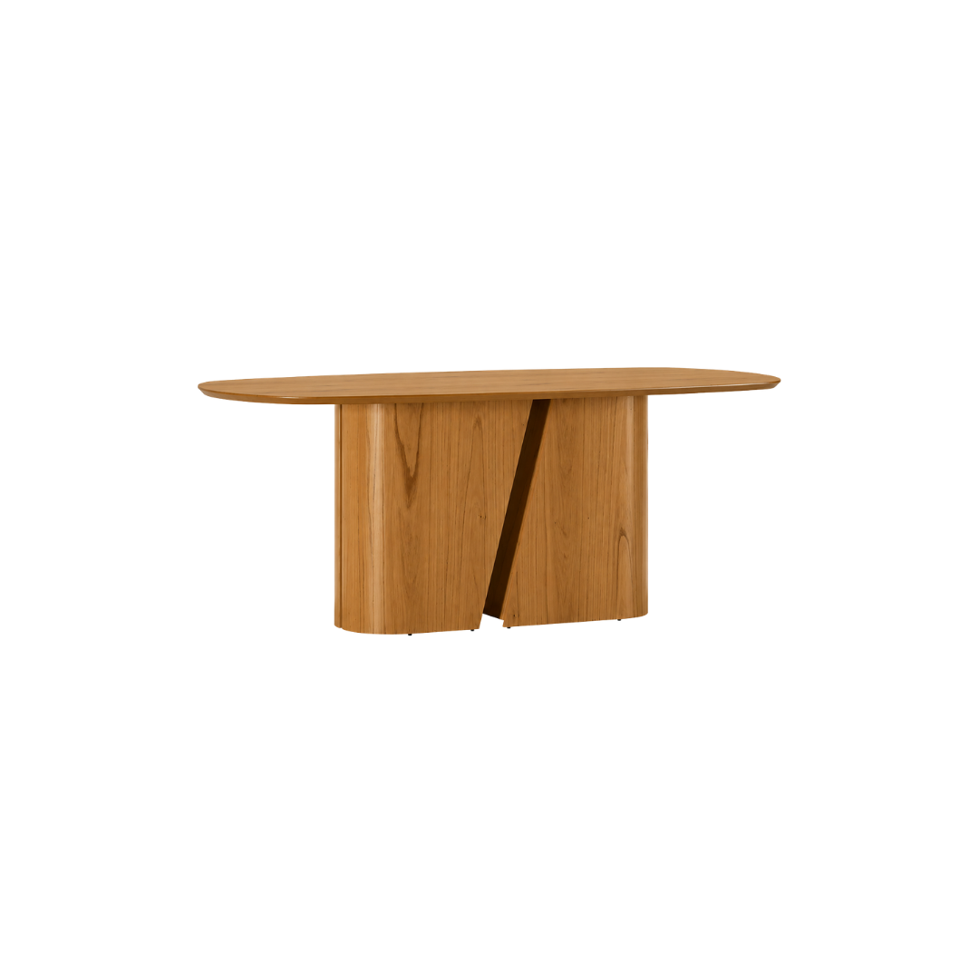 MESA YASMIN 2.00X1.00 (CON VIDRIO)