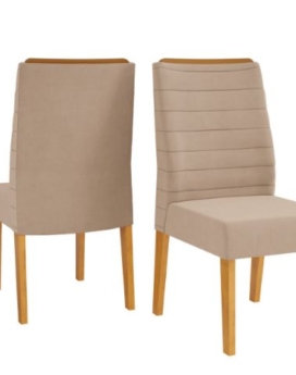 SILLA ONDINA CEDRO /LINHO BEGE