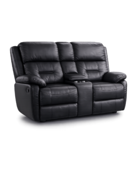 SOFA RECLINABLE MANUAL COLOR NEGRO