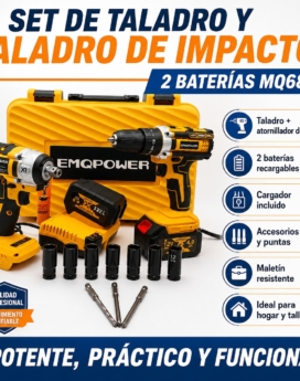 SET DE TALADRO Y TALADRO DE IMPACTO MQ68