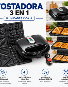 TOSTADORA WP-SDMO7 MULTIFUNCIONAL 3 en 1