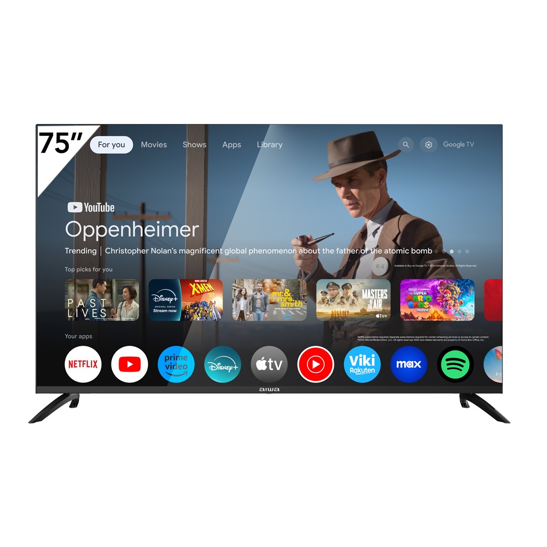 TELEVISOR AIWA 75 QLED/4K FLAT SMART/3840X2160
