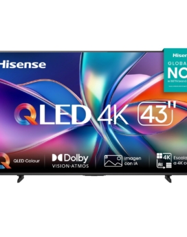 TELEVISOR HISENSE 43 QLED,/4K FLAT SMART/3840X2160