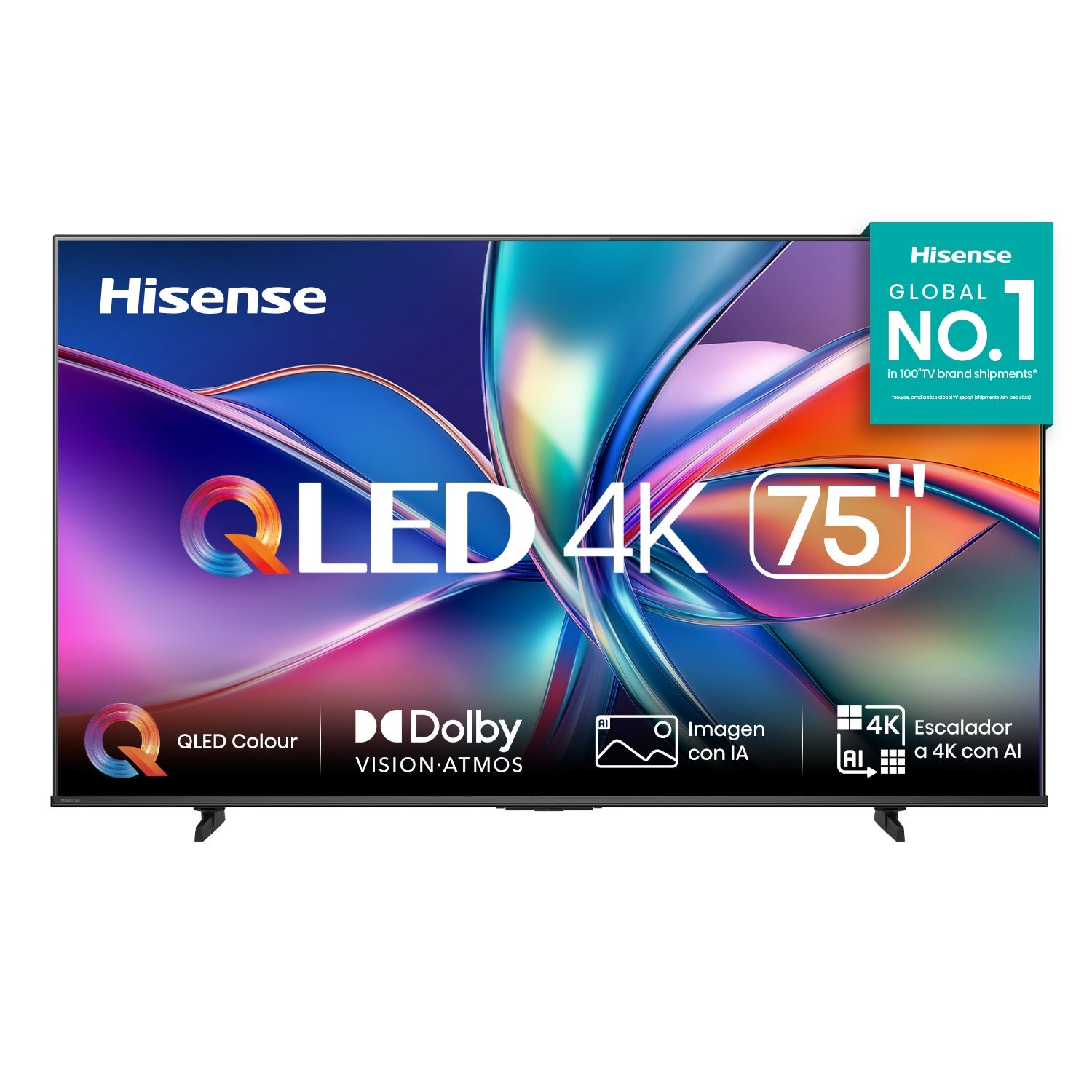 TELEVISOR HISENSE 75 QLED/4K FLAT SMART/3840×2160