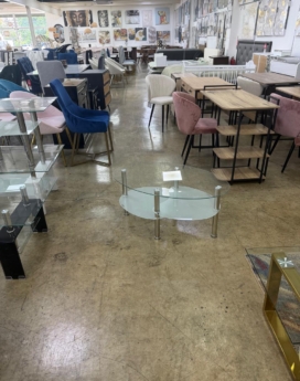 MESA DE CENTRO OPALINA