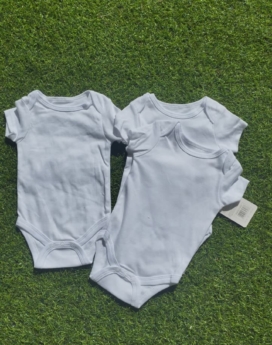 Set de 3 enterizos blanco