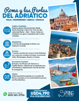 Roma & Las Perlas Adriático