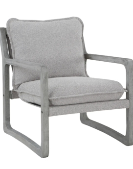 SILLA DECORATIVA TAPIZADA KAI, GRIS