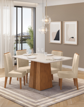 MESA ITALIA 450 1200 X 900 X 30 FREIJO/ OFF WHITE