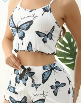 PIJAMA DE MARIPOSAS TALLAS Y COLORES SURTIDOS (PQTE. X 16 UND)