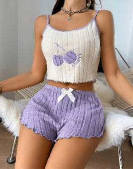 PIJAMA CHERRY LILA TALLA M