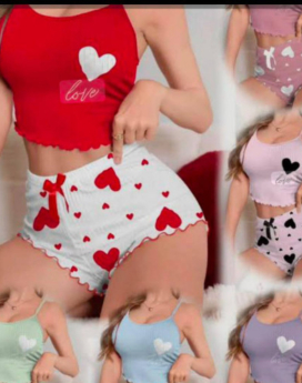 SET DE PIJAMAS 2 PZ SEXY LENGERI  2513