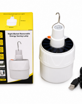 BOMBILLO CON PANEL SOLAR (80 UND X CAJA)