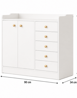 MUEBLE PARA ROPA CON 6 GAVETAS