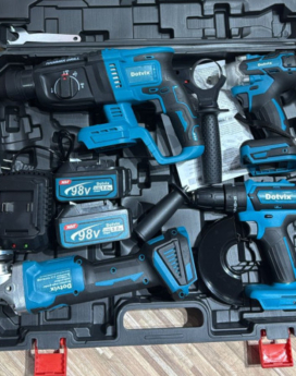SET DE HERRAMIENTAS 5PZ  MAKITA ( ROTOMARTILLO,MINITALADRO, TALADRO DE IMPACTO Y PULIDOR) (2 UND X CAJA)