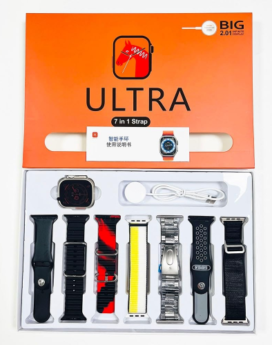 RELOJ ULTRA 7 EN 1 NEGRO (50 UND X CAJA)