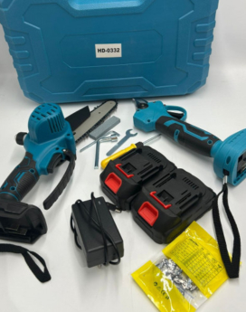 SET MINI SIERRA-TIJERA / 2 BATERIAS 48V HD- 0332 ( 5 UND X CAJA) HD-0332