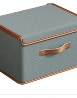 ORGANIZADOR DE ROPA CON TAPA GRANDE GRIS  (25 UND X CAJA)