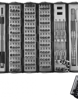 SET DE HERRAMIENTAS DESTORNILLADOR DE PRECISIÓN DE RESORTE 128 EN 1"