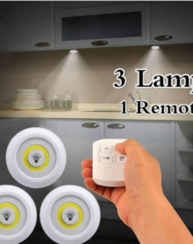 SET DE 3 LUCES LED CON CONTROL REMOTO (80 UND X CAJA)