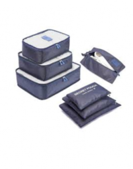 SET BOLSAS DE VIAJE AZUL OSCURO