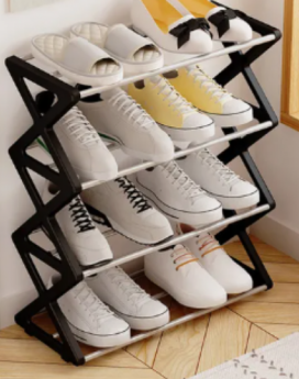 ZAPATERA DE 4 NIVELES EN X (40 UND X CAJA)
