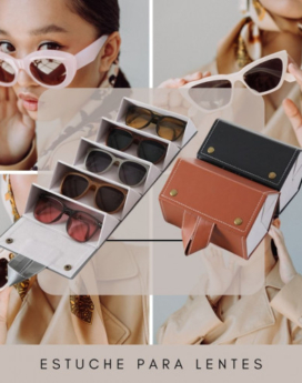 ESTUCHE PARA LENTES/ GAFAS GL-135 NEGRO (50 UND X CAJA)