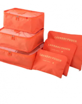 SET BOLSAS DE VIAJE ROJA