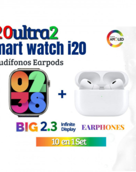 RELOJ BIG 2.3  I20 ULTRA 2 SMART WATCH NEGRO (CAJA X 50)
