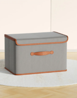 ORGANIZADOR DE ROPA CON TAPA MEDIANO GRIS (25 UND X CAJA)