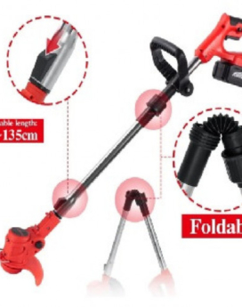 CORTA CESPED ELECTRICO PLEGABLE 2 BATERIA 48V