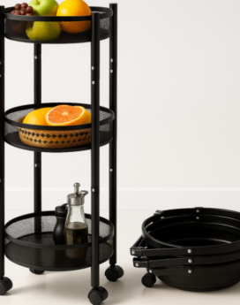 ORGANIZADOR REDONDO DE COCINA 3 NIVELES (1UND X CAJA)