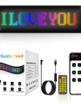 LETRERO LED 35 CM LARGO X 10CM ANCHO (50 UND X CAJA)