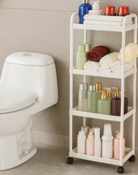 ESTANTE ORGANIZADOR DE BAÑO 4 NIVELES (28 UND X CAJA)