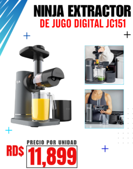 EXTRACTOR JUGOS NINJA DIGITAL JC151 NEGRA