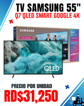 TELEVISOR 55" SAMSUNG Q7 QLED SMART GOOGLE