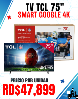 TELEVISOR 75" TCL SMART GOOGLE