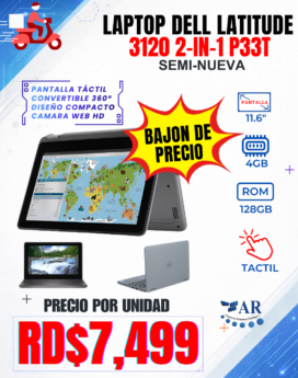 LAPTOP DELL LATITUDE 3120 2 EN 1 (SEMI NUEVA)