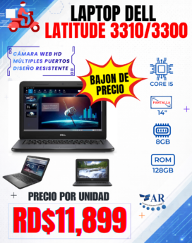 LAPTOP DELL LATITUDE 3310/3300 (SEMI NUEVA)