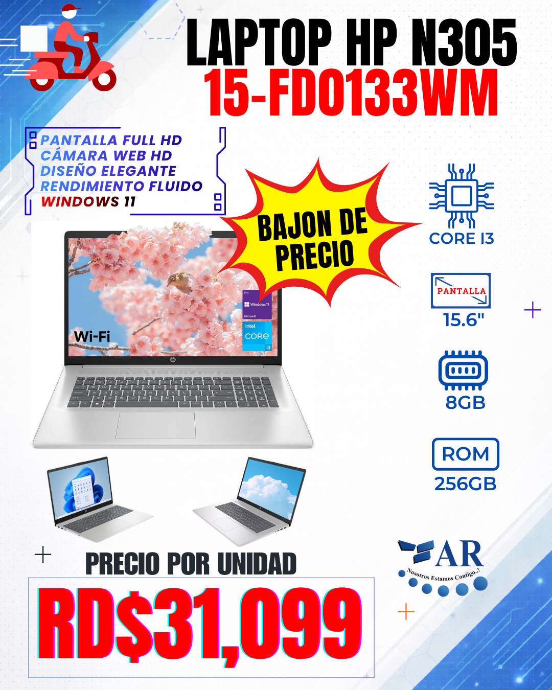 LAPTOP HP N305 15-FD0133WM (NUEVA)