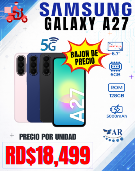 CELULAR SAMSUNG GALAXY A27, 128GB
