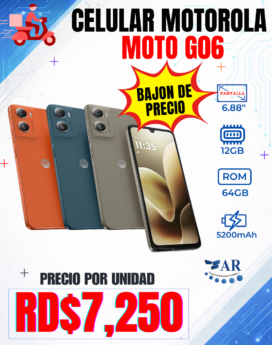 CELULAR MOTOROLA MOTO G06, 64GB
