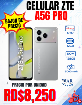 CELULAR ZTE A56 PRO, 128GB