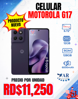 CELULAR MOTOROLA G17, 128GB